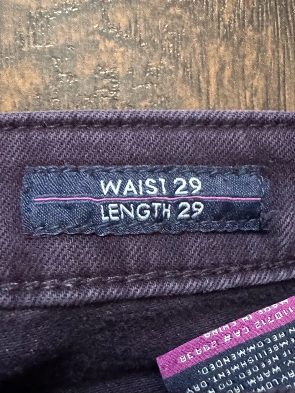 Vigoss Size 28 Purple The Jagger Skinny Jeans